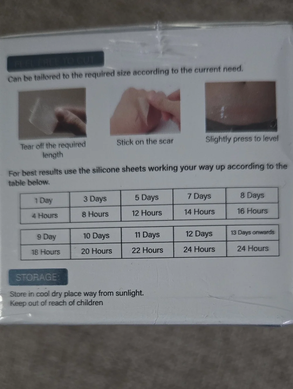 Silicone Scar Sheet